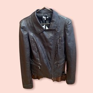 Buffalo by David Britton Faux Leather Moto Jacket.  NWT Medium